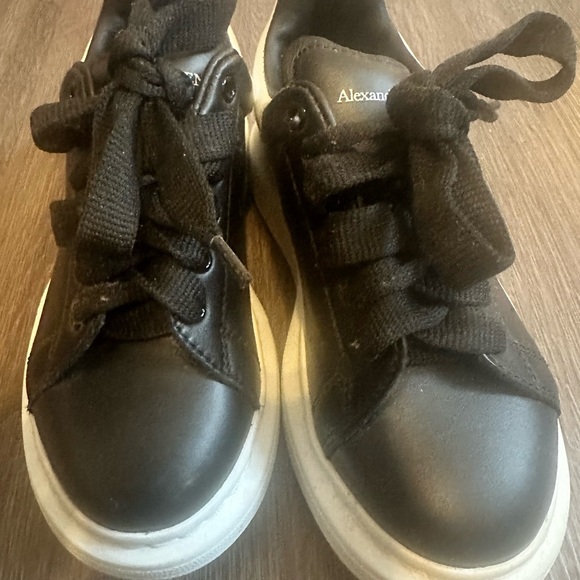 Alexander McQueen Black Sneakers Minimalist Design